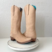 Lane EMMA JANE Womens Cowboy Boots 7.5 Bone Leather Western Cowgirl Mid ... - $123.75