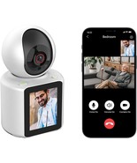This Indoor 1080P Security Camera Features A 2 Point 8-Inch Hd Screen For - $61.42 CAD