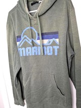  Men&#39;s L Marmot Hooded sweatshirt Olive green - $11.83