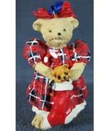 Muffy Red Flannel Christmas Tree Ornament Muffy Vanderbear Collection NA... - $9.95