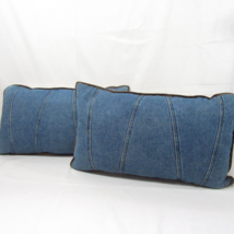 Woolrich Denim Blue Sherpa Reversible 2-PC Decorative Lumbar Pillows - £43.16 GBP