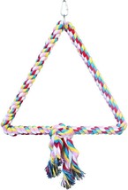 AE Cage Company Happy Beaks Triangle Cotton Rope Swing - £15.06 GBP