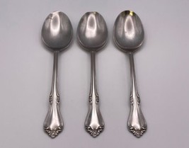 Set of 3 Oneida Stainless Steel CELEBRITY Oval Place Spoons - £23.42 GBP