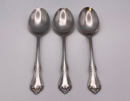 Set of 3 Oneida Stainless Steel CELEBRITY Oval Place Spoons - £23.76 GBP