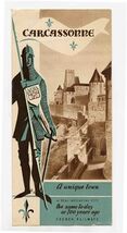 Carcassonne A Unique Town French Railways Brochure France 1951 - $18.81