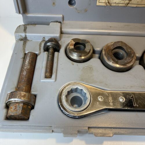 RIDGID R739BB Ball Bearing Knockout Punch Set With Wrench In Case 1/2” 2” Sets Manual
