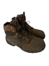 RED WING SHOES Mens Boots Brown FLEXBOND 6-inch Safety Toe METGUARD Work 11 - $83.51