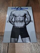 Emporio Armani Black Men&#39;s Boxer Brief Stretch Cotton Underwear Lingerie... - $23.99