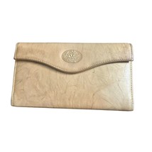 Vintage Buxton Leather Stamped Wallet Clutch Kisslock Coin purse - $12.16