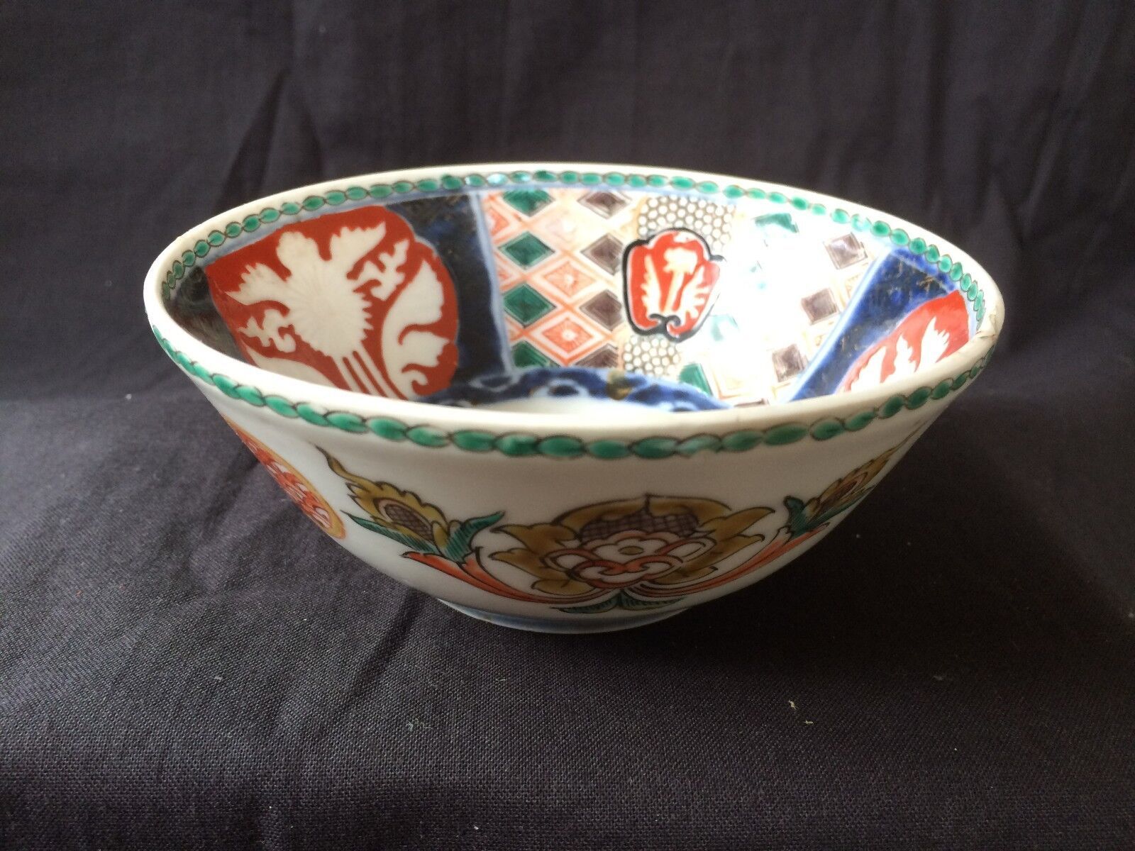 Ancien Chinois Porcelaine Riz Bol Marquée Bas - $122.18