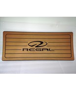 Marine Boat Helm Station EVA Brown Teak Pad with RGEAL Logo 16&quot; x 39&quot; x ... - $273.07 CAD
