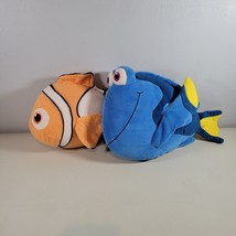 Disney Pixar Fish Plush Lot Finding Nemo Talking Plush Nemo and Dory the... - £12.78 GBP