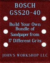 Build Your Own Bundle BOSCH GSS20-40 1/4 Sheet No-Slip Sandpaper 17 Grits - £0.79 GBP