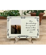 Mom You will always be in my heart / Memorial photo frame / photo gift /... - $34.00