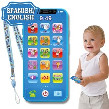 Bilingual Spanish English Baby Toy Cell Phone | Interactive Learning Play Phone  - £17.19 GBP