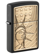 Amazing Statue Of Liberty Brass Emblem Zippo Lighter - $53.46 CAD