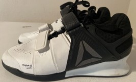 Reebok Weightlifting Shoes Size 7 White Black 22mm R LFTNG FTWR 4246 1L - $792.21 MXN