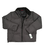 NEW Tommy Hilfiger Down Puffer Jacket! Gray With Signature Tommy Flag on... - $1,990.86 MXN