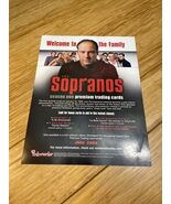 Inkworks 2005 The Sopranos Trading Card Promotional Poster KG JD - $9.89