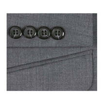 Men Renoir Suit Separate Super 140 Wool Two Button Classic Fit 508-3 Mid Gray image 4