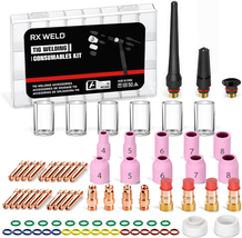79PCS TIG Welding Accessories Torch Kit Stubby Gas Lens #10#12 Lass Cup ... - $1,201.81 MXN