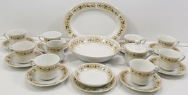 VC) Vintage Lot 22 Piece Everbrite Fine China Japan Claridge Dessert Cof... - $49.49