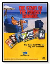 Blockbuster Video DVD Rental Perfect Summer Beach Vintage 2002 Print Magazine Ad - $9.70