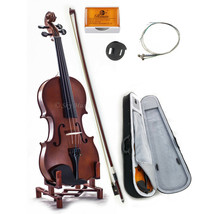 New WOODEN Student Violin VN101 1/16 Size w Case Bow Rosin String *GREAT... - £58.21 GBP