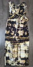 ASOS NWT Womens Size 4 Maternity Yellow Tie Long Dress BZ - £23.18 GBP