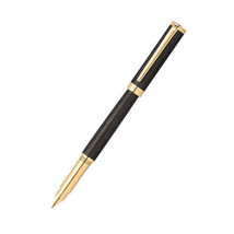 Sheaffer Intensity Engraved Matte Black/Gold Trim Pen - Med Fountain - $123.70