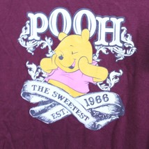 Winnie The Pooh The Sweetest Est 1966 Large Maroon T-Shirt Fruit of Loom - £9.59 GBP