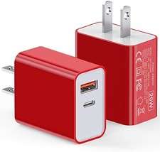 Dual Port 20W USB C Wall Charger Block for Fast Power Delivery Charging - $19.79