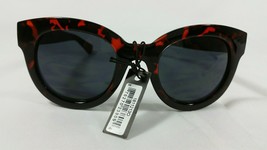 Coco + Carmen Jenny Fox Retro Round Acrylic Tortoise Sun Glasses - $41.99