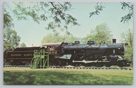 Western Maryland Steam Engine Train Baldwin Class K2 Series 1960s Postcard - $6.90