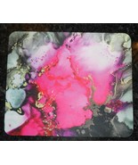 Marble Hot Pink Black And White Mouse Pad - $209.21 MXN