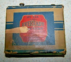 Antique EVEREADY 3 Cell Battery - No. 714 - c 1924 - Made in U.S.A. - GUC! - £51.12 GBP