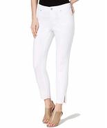 Style &amp; Co Womens Crochet Ankle Skinny Jeans (Bright White, 12) - £23.44 GBP