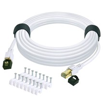 Cat 8 Ethernet Cable 65Ft Internet Network Lan Patch Cable Cord Shielded High Sp - £33.62 GBP