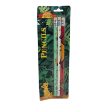 VINTAGE 1990&#39;s DISNEY THE LION KING SEALED PACK OF 3 PENCILS SIMBA - $270.10 MXN