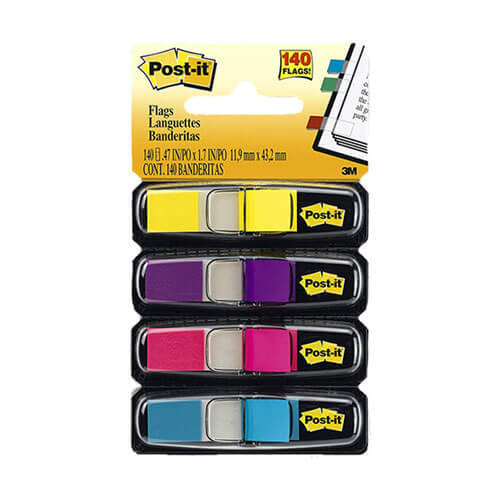 Post-it Flags (4pk) - Bright Colours - $18.10