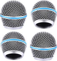 Facmogu Beta58A Steel Mesh Microphone Grill Head, Blue Microphone Grille - £31.12 GBP