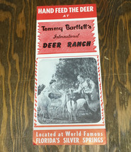 Tommy Bartlett&#39;s deer ranch brochure Vintage silver springs roadside attraction - £15.78 GBP