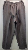 AP) Alfred Dunner Women Gray Pants Petite 16P Polyester - £10.08 GBP