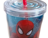 Amazing Spider-Man Web Slinger BPA-FREE Plastic Tumbler with Lid NEW - £4.73 GBP