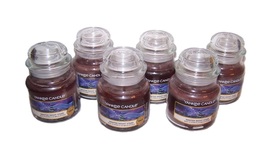 Winter Night Stars Jar Candle Small Single Wick 3.7 oz Yankee Candle - Lot of 6 - £43.19 GBP