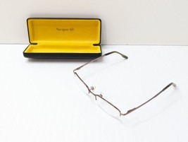 Nautica Eyeglass Frames N7131 Half Rim 49-19-135 Rose Gold Tone With Case  - $27.71