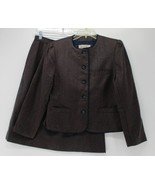 Saks Fifth Avenue, Vintage, Striped, Fully-Lined Skirt Suit, Size 12, CS... - $68.60 CAD