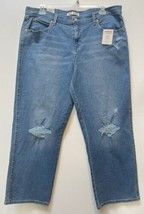 Signature by Levi Strauss &amp; Women&#39;s High-Rise Straight Ripped Jeans Size... - $19.99