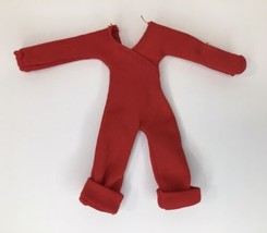 Vtg 1977 Hasbro CHARLIE&#39;S ANGELS Sabrina&#39;s Red Jumpsuit Replacement for Doll - £7.90 GBP