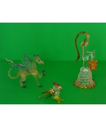 Figurines/Trinkets/Miniature Glass Figurines: Pegasus, Wishing Well, Parrot - $22.50
